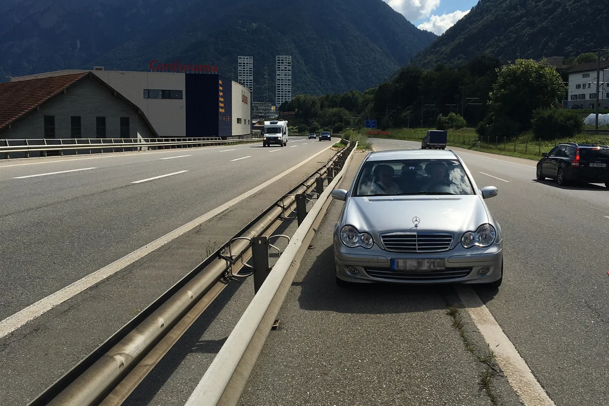 Chur GR: Geisterfahrer auf der A13 gestoppt