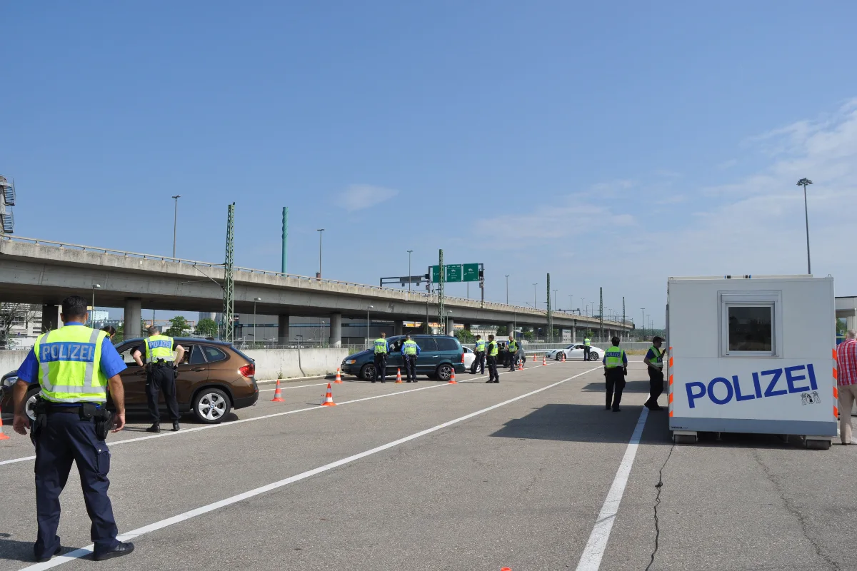 Verkehrskontrolle auf der A2 bei Basel