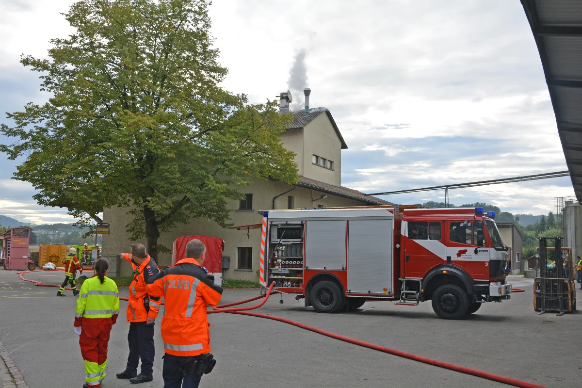 Brand in Grastrocknungsanlage in Gachnang