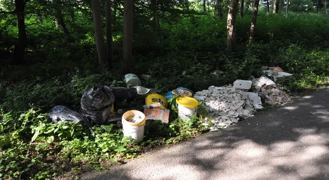 Gunzgen: Badezimmer im Wald entsorgt
