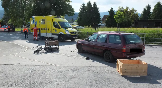 Montlingen: 16-Jähriger nach Frontalcrash ins Spital überführt