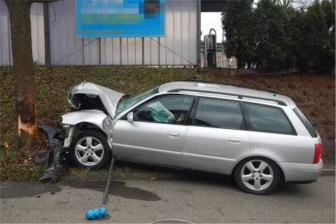 Weinfelden TG -In Baum geprallt