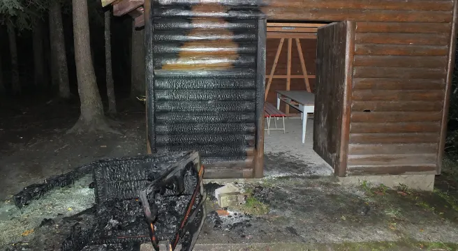 Waldhäuschen in Neu St. Johan angezündet