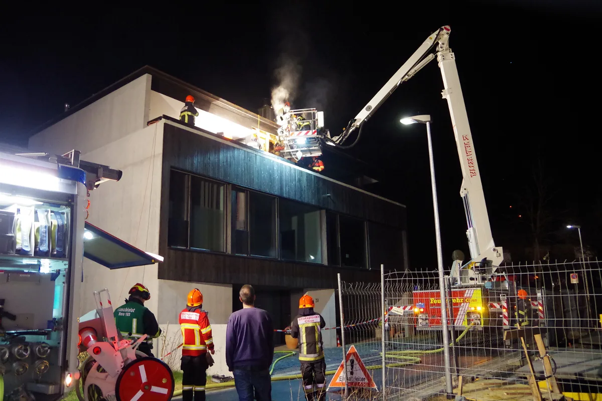 Chur GR - Nächtlicher Mottbrand in Einfamilienhaus