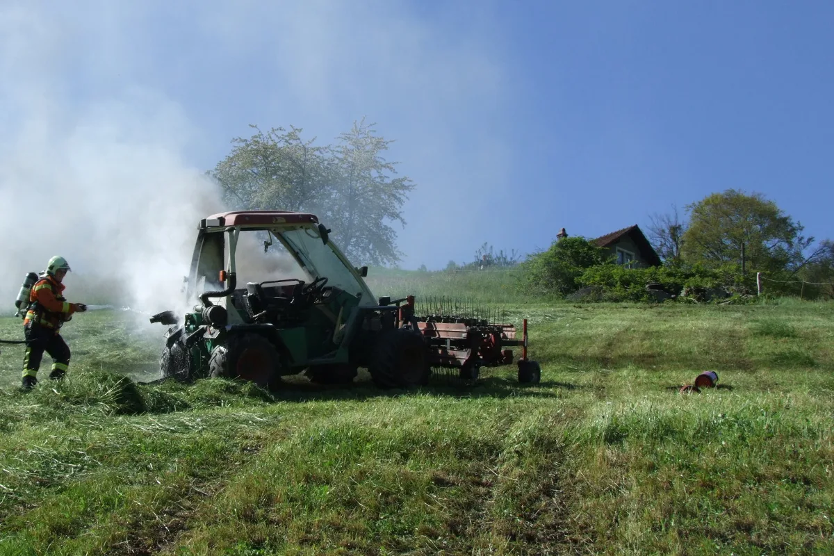 Mottbrand in Flumser Kleinwasserkraftwerk