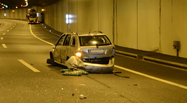 Horw: Crash auf der A2 - eine Person verletzt