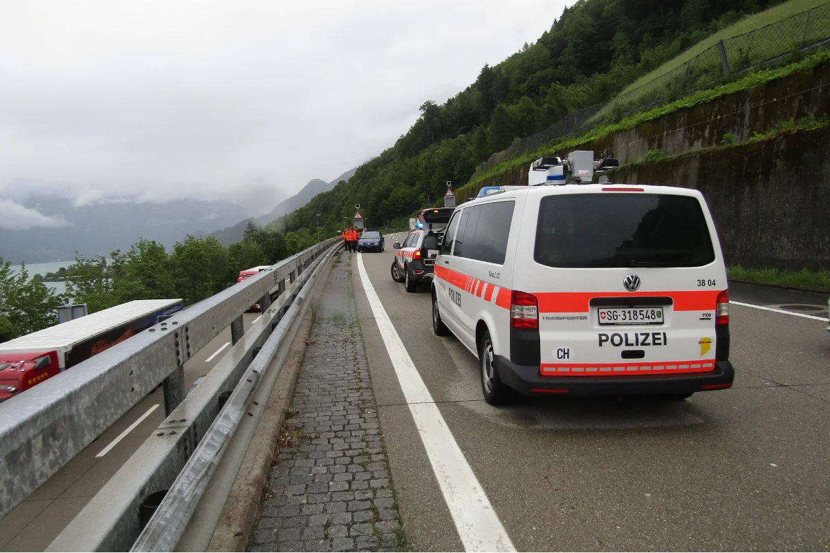 Murg SG - Beim Überholen zusammengestossen