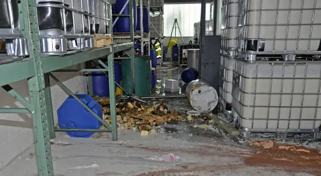 Explosion in Ramser Chemiefirma