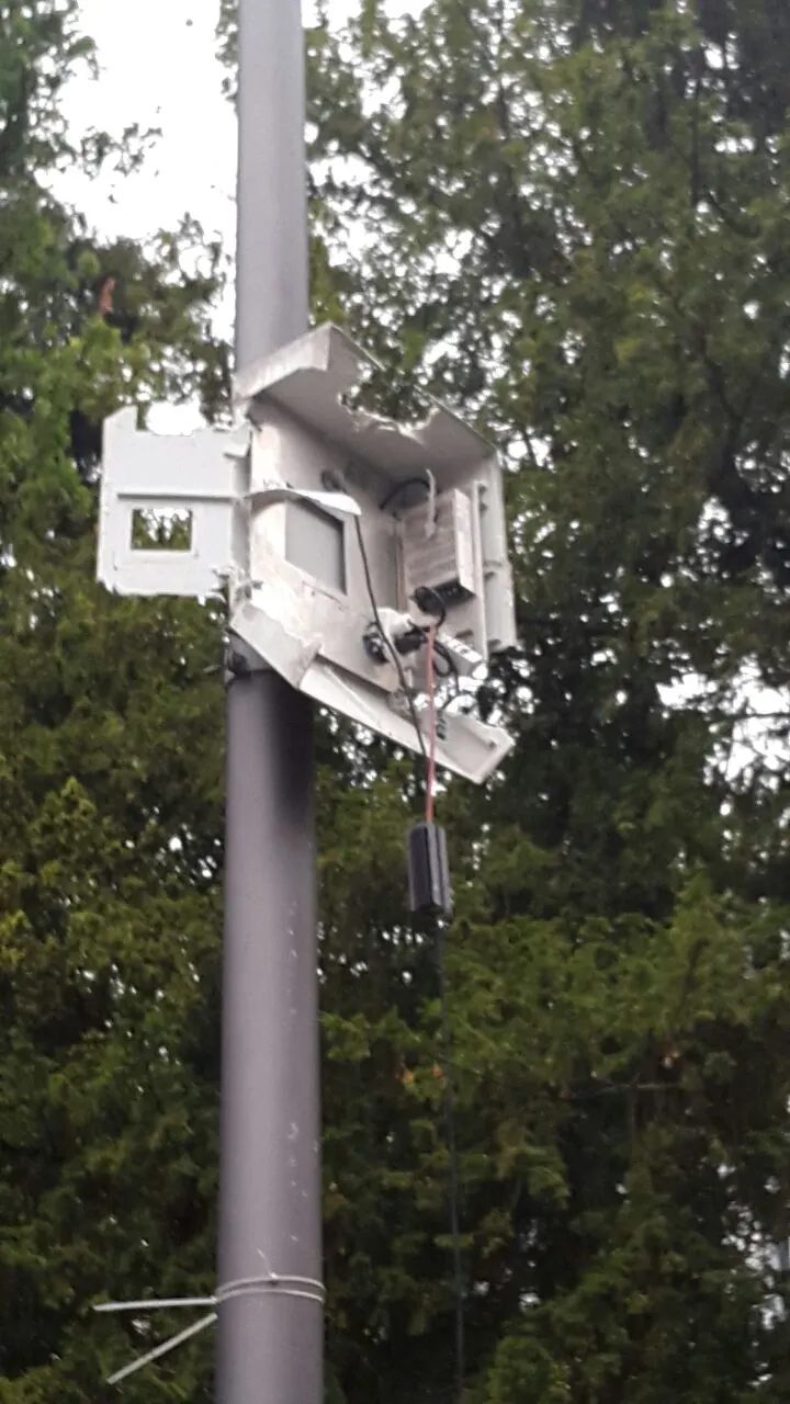 "Blitzkasten" in Baden demoliert