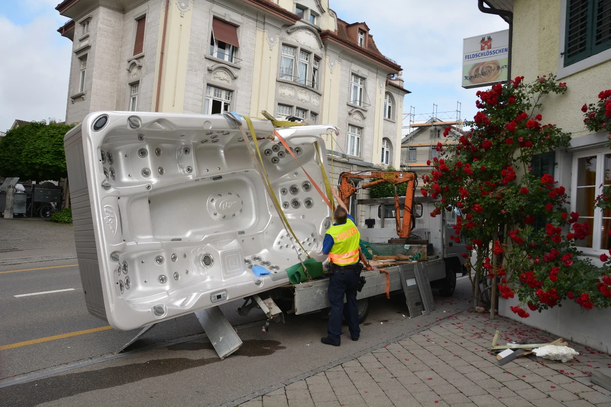 In Frauenfeld samt Whirlpool verunfallt