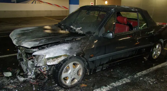 Samedan: Fahrzeugbrand in Tiefgarage