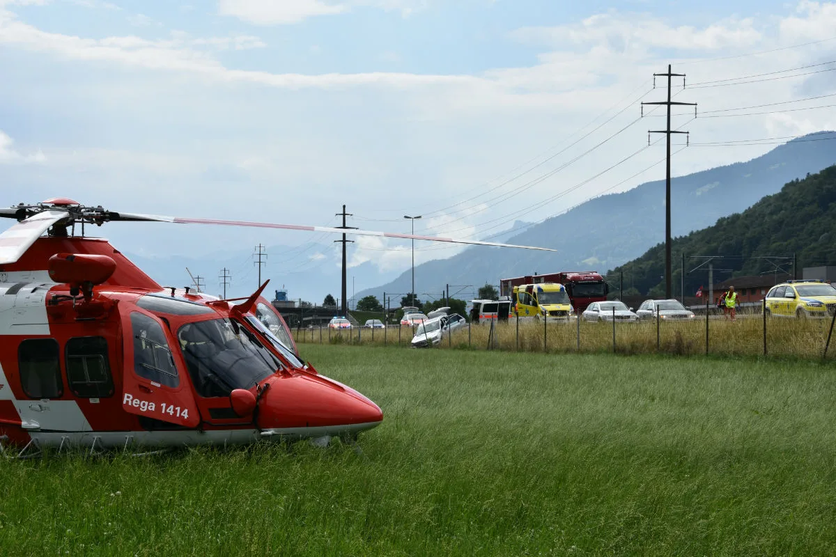 Mels SG - Mann nach Selbstunfall reanimiert