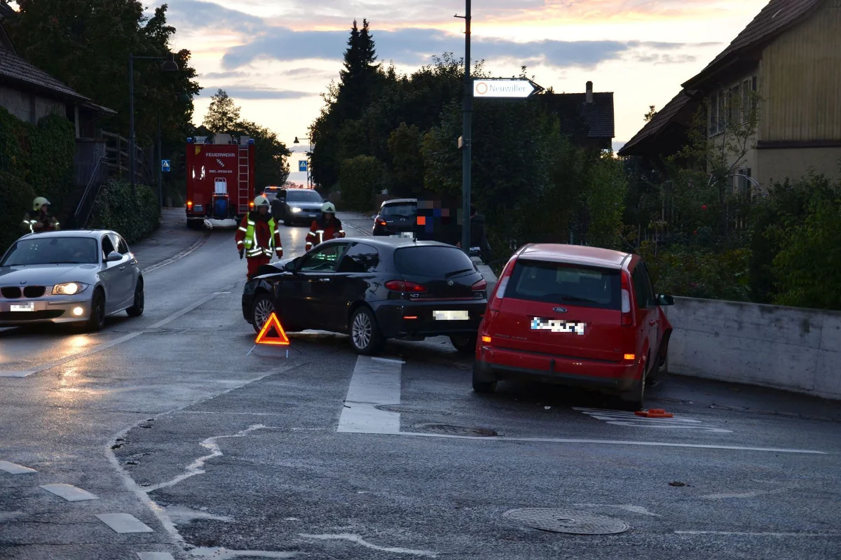 Seitlicher Crash in Biel-Benken
