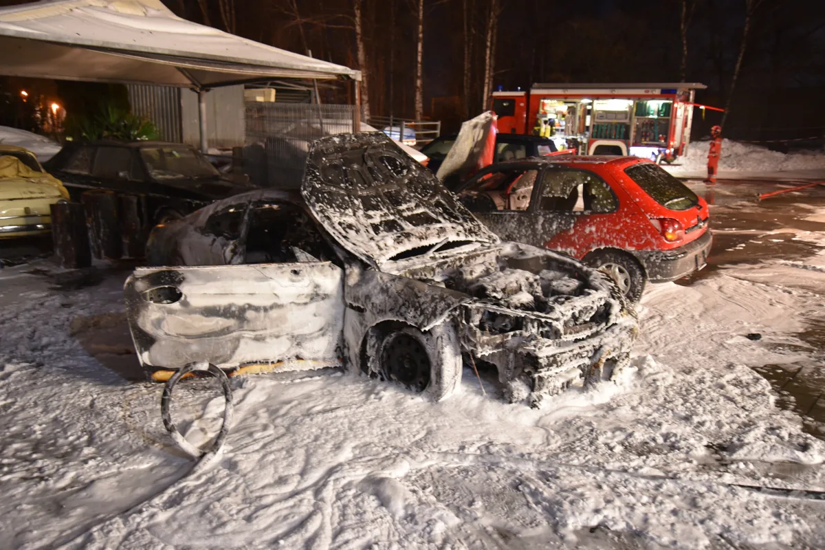 Brand zerstört Autos in Domat/Ems