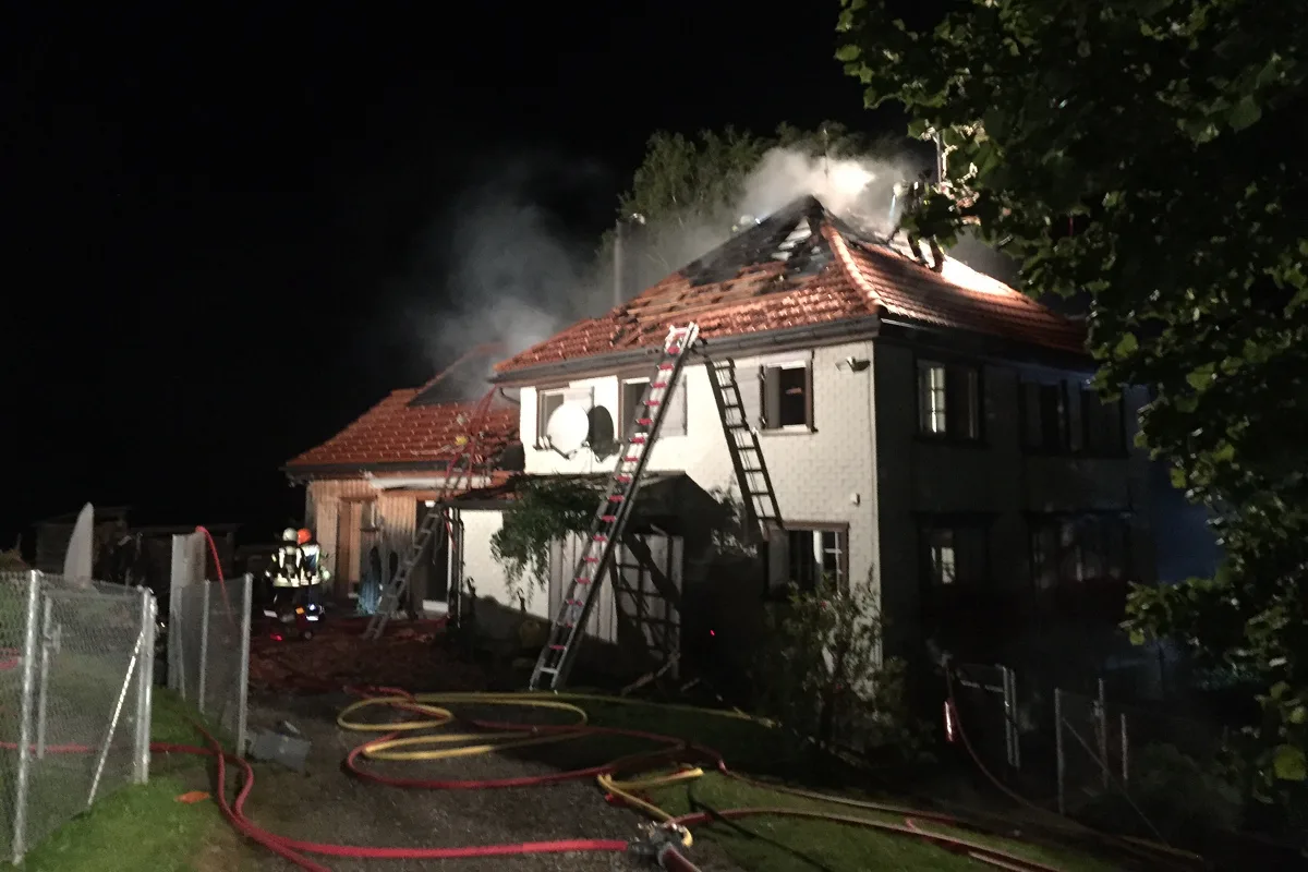 Wolfhalden AR - Nächtlicher Brand ausgebrochen