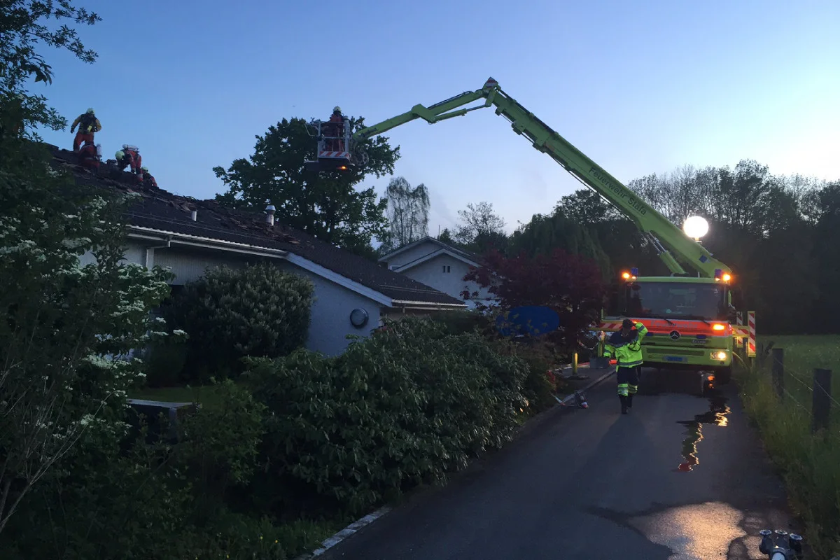 Brand auf  Terrasse in Hombrechtikon