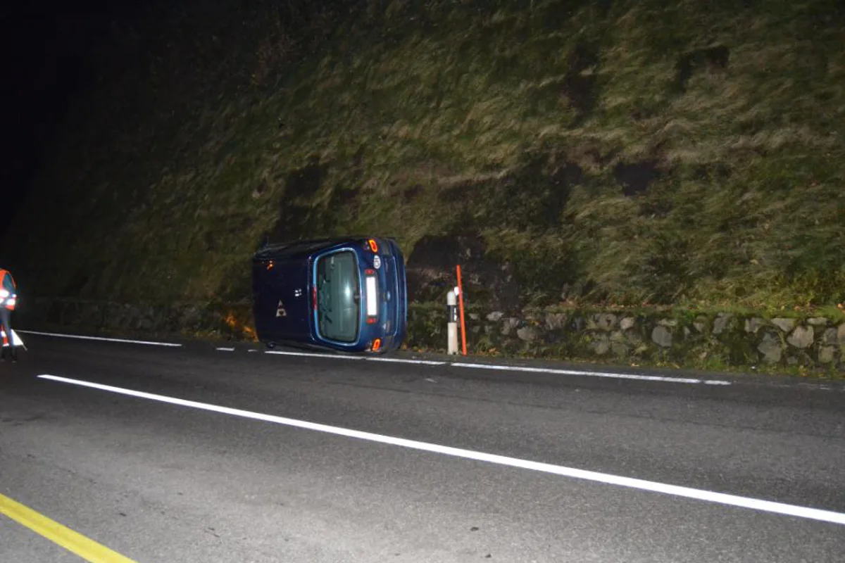 Alleinunfall in Hundwil glimpflich verlaufen