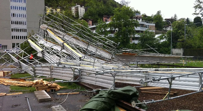 Wohnwagen in Schaffhausen ausgebrannt