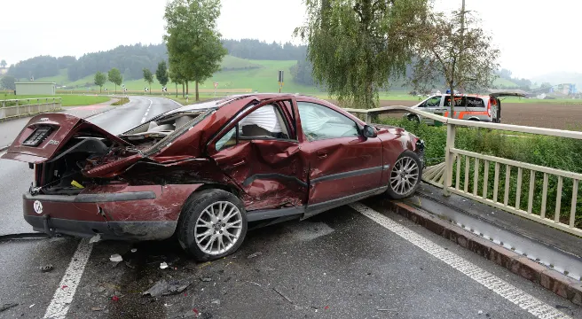 Heftige Kollision in Alberswil