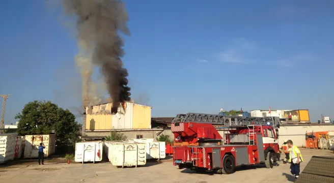Brand in Allschwiler Werkstatt