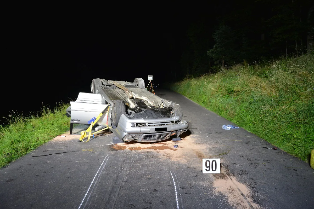 Verkehrsunfall in Gelterkinden BL fordert einen Schwerverletzten
