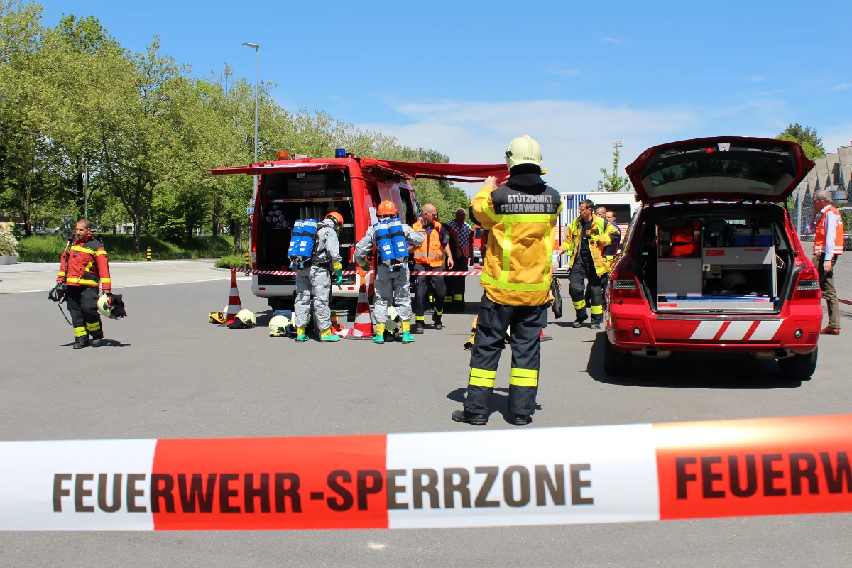 Austretendes Ammoniak in der Zuger Bosshard Arena