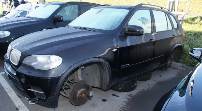 In Heerbrugg und Widnau zwölf Räder abmontiert