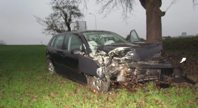 In Boswil von der Strasse abgekommen und gegen Baum geprallt