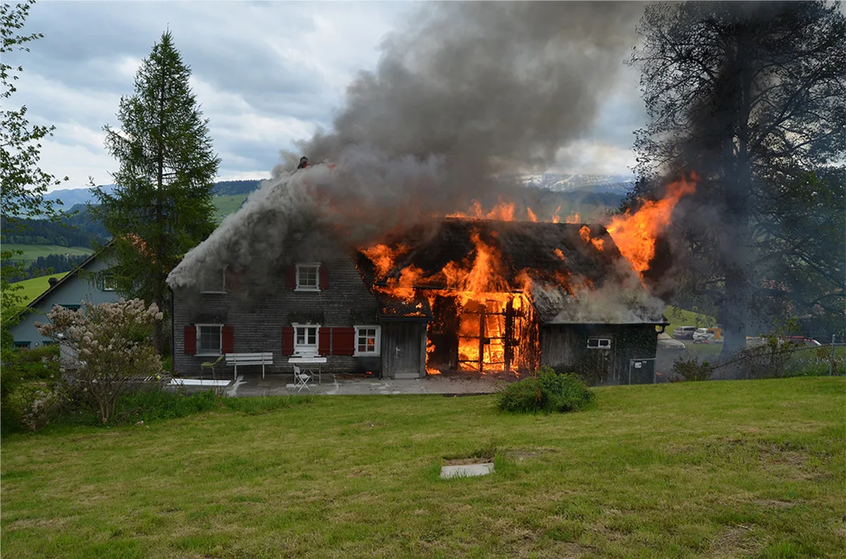 Herisau AR - Bauernhaus abgebrannt