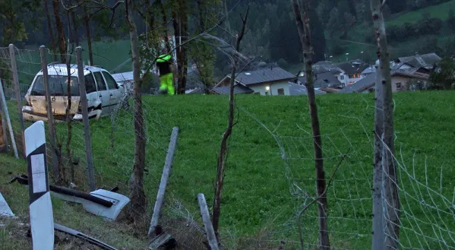 Spektakulärer Selbstunfall in Andeer