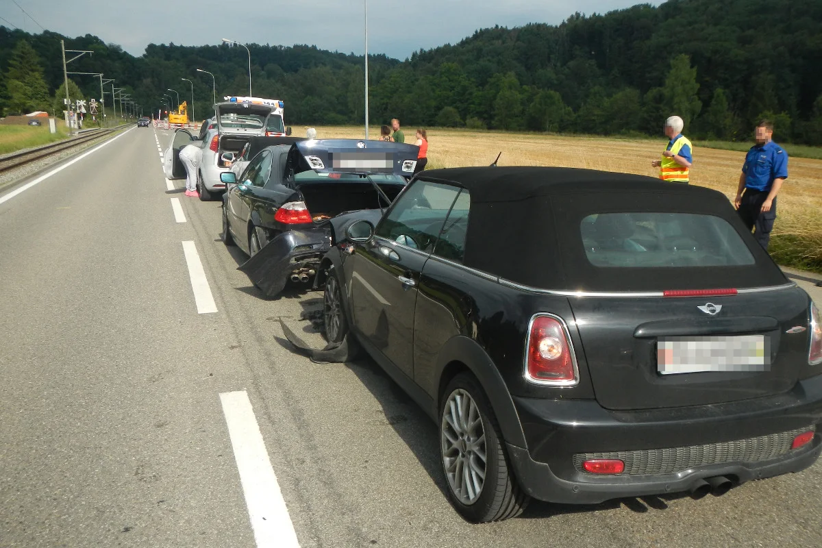 Mehrere Verletzte nach Verkehrsunfall bei Frauenfeld TG
