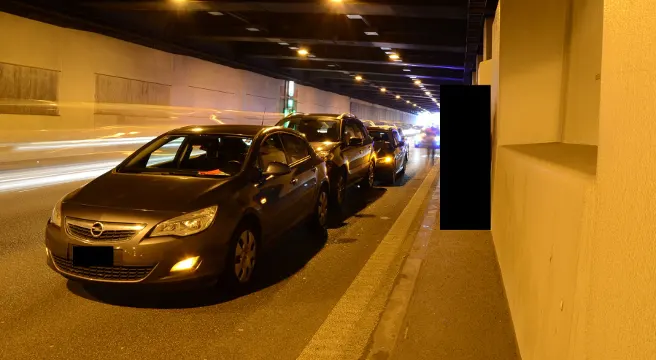 Auffahrkollision im Tunnel Schweizerhalle - Sieben Kilometer Morgenstau