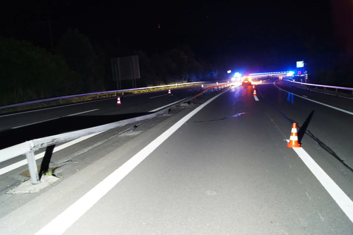 Alkohol-Alleinunfall auf der A4 bei Küssnacht SZ