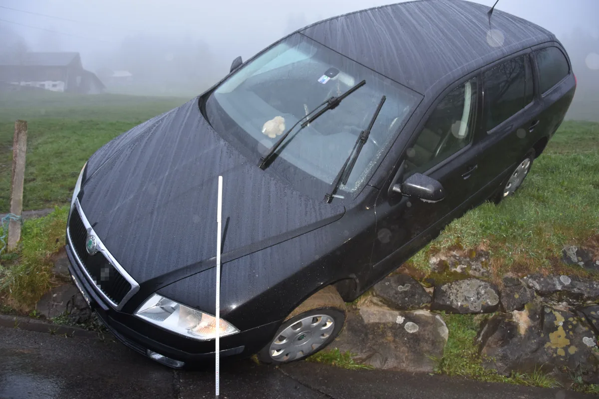 Dallenwil/Wiesenberg: Auto auf Abwegen