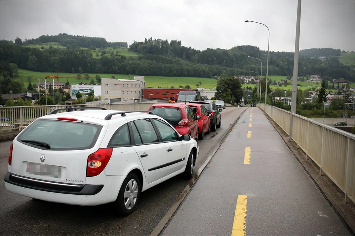 St. Gallen SG - Auffahrkollision auf Geissbergstrasse