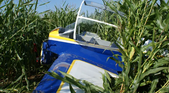 Unfall eines Kleinflugzeuges in Fehraltorf