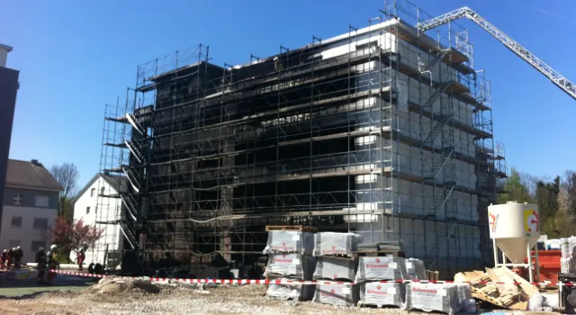 Baustellenbrand in Dübendorf