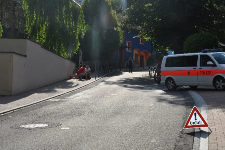 Schaan LI - Radfahrer gestürzt