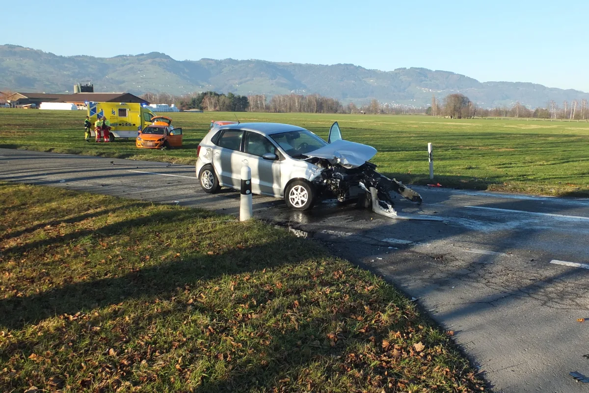 Verkehrsunfall in Montlingen fordert zwei Verletzte