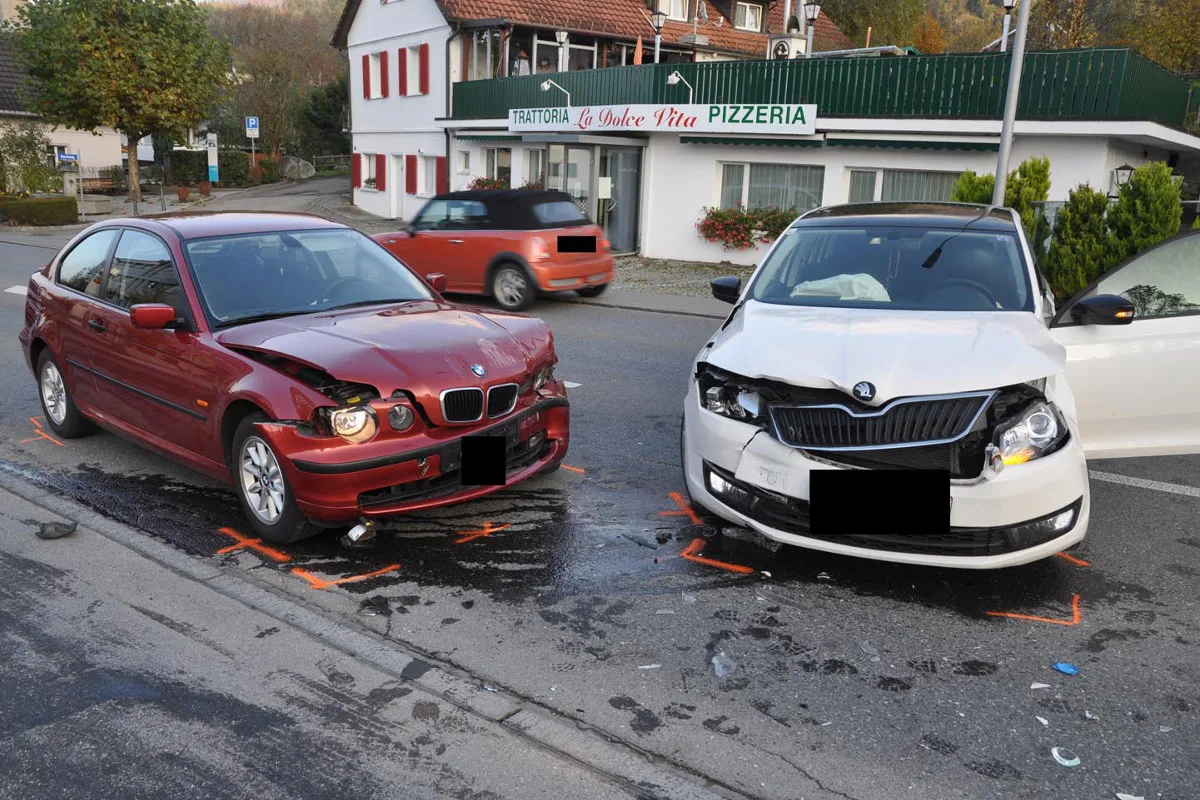 Liechtenstein FL - Sachschaden bei vier Verkehrsunfällen