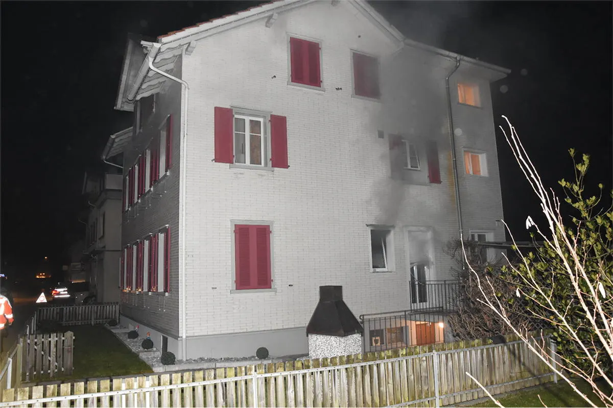 Niederwil SG - Brand in Wohnung verläuft glimpflich