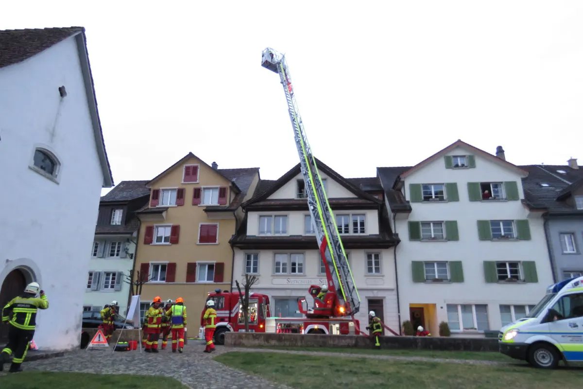 Bremgarten AG -  Brand verwüstet Wohnung komplett