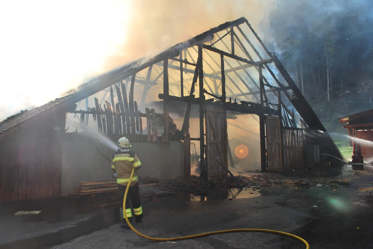 Beinwil SO - Ursache für Scheunenbrand ermittelt