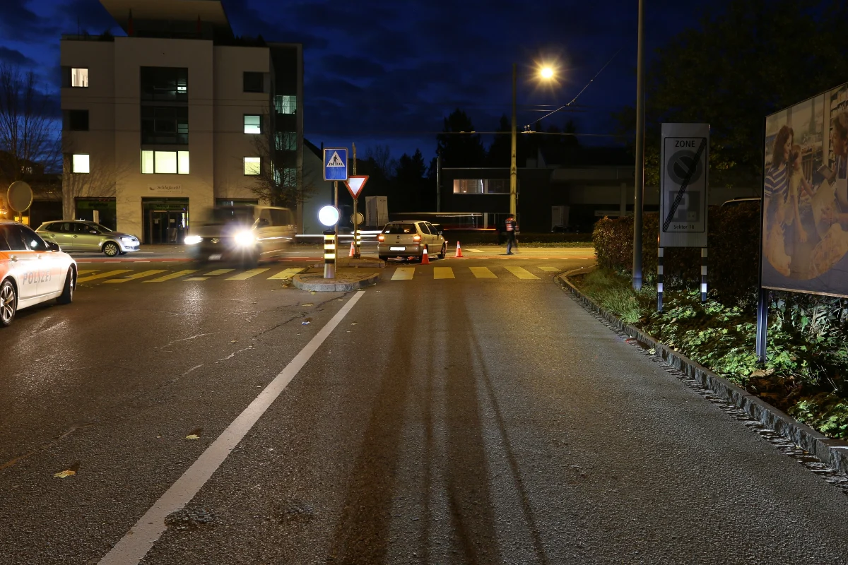 St. Gallen SG - Fahrverbot fast übersehen - Crash
