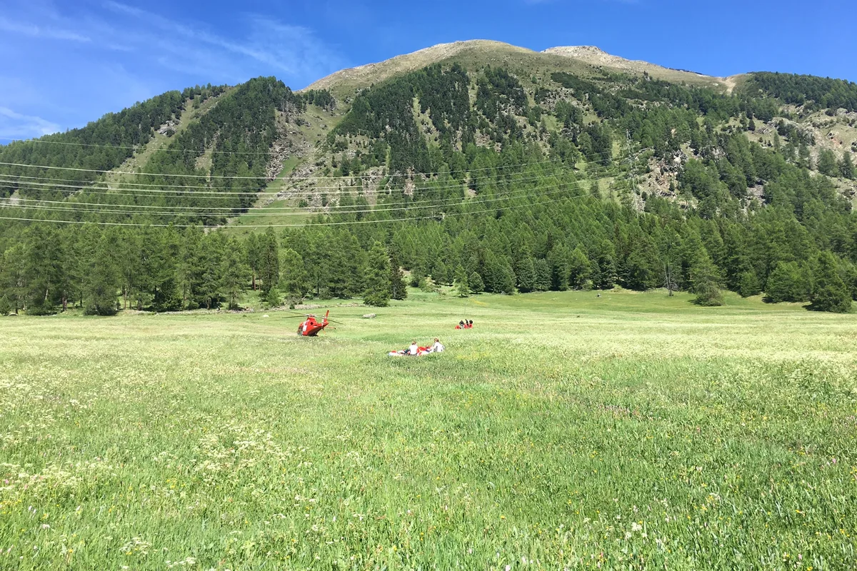 Pontresina GR - Gleitschirmpilot bei Absturz schwer verletzt