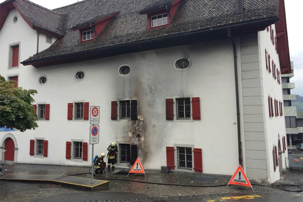 Schwyz: Brand beim Forum der Schweizer Geschichte