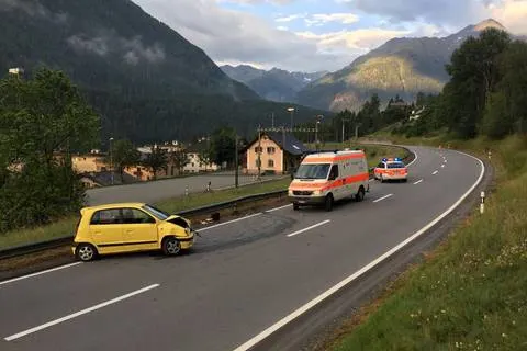 Lavin GR - Selbstunfall fordert Verletzten