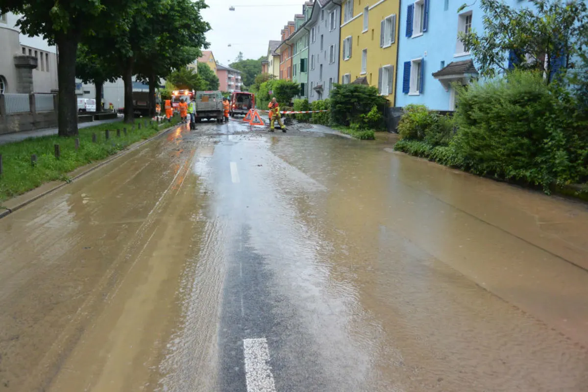 Bern: Erheblicher Schaden bei Wasserleitungsbruch
