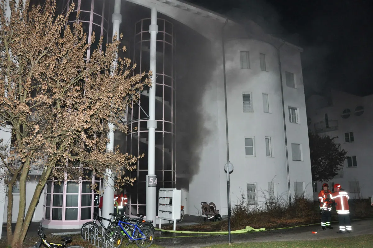 Grenchen SO - Kellerbrand in Mehrfamilienhaus