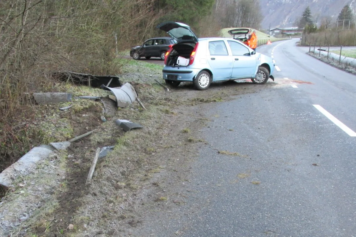 Alleincrash in Mollis